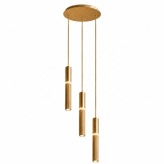 Lampadario grappolo cilindri a grappolo moderni oro anticato led 3000k 4000k per soggiorno