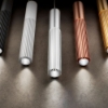 Lampadario grappolo cilindri a grappolo moderni oro anodizzato led cct 3000k 4000k per soggiorno