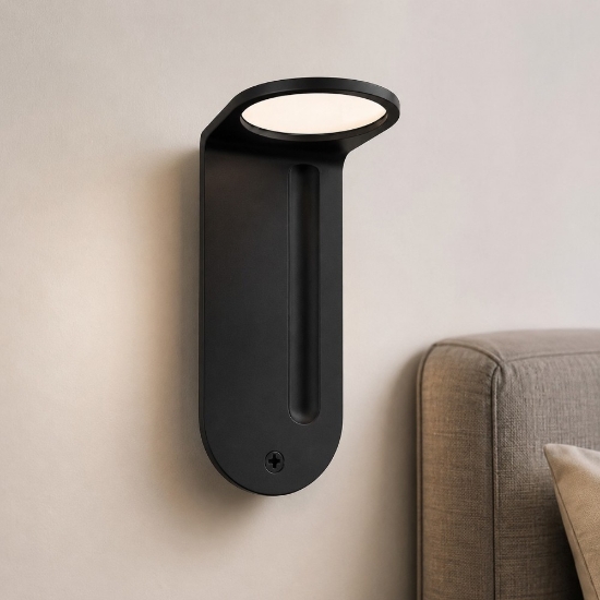 2nights stilnovo applique per camera da letto orientabile design moderno nero