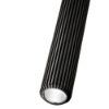 Lampadario cilindri a cascata nero moderno led 3000k 4000k cct per soggiorno