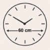Orologio da parete 60 cm rotondo legno tortora resina effetto marmo oro