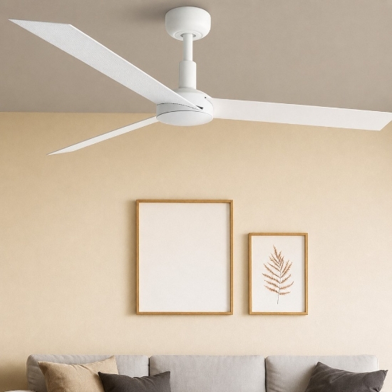 Ventilatore a pale bianco da soffitto 28mq