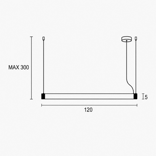 Lampadario a sospensione tubolare bianco led 3000k 6000k con telecomando per scrivania ufficio