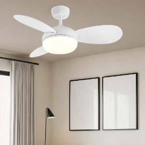 Ventilatore a pale bicolore con luce da soffitto 15mq