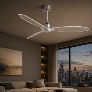 Ventilatore da soffti trasparente smart app stanze max 17mq