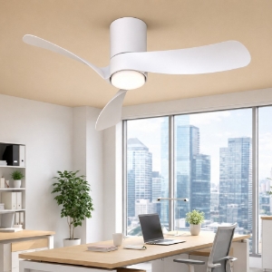 Ventilatore da soffitto bianco led cct ambienti 13mq telecomando