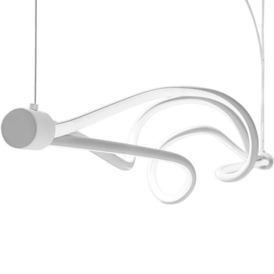 Lampadario a sospensione bianco design moderno led 3000k 6000k con telecomando per soggiorno