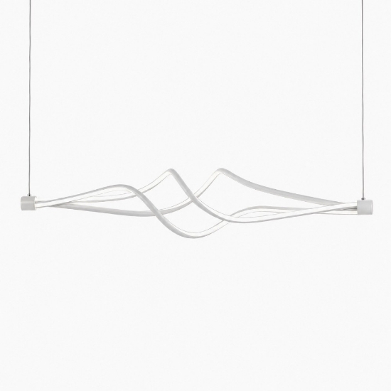 Lampadario a sospensione bianco design moderno led 3000k 6000k con telecomando per soggiorno