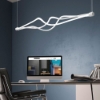Lampadario a sospensione bianco design moderno led cct 3000k 6000k con telecomando per soggiorno
