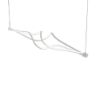 Lampadario a sospensione bianco design moderno led cct 3000k 6000k con telecomando per soggiorno