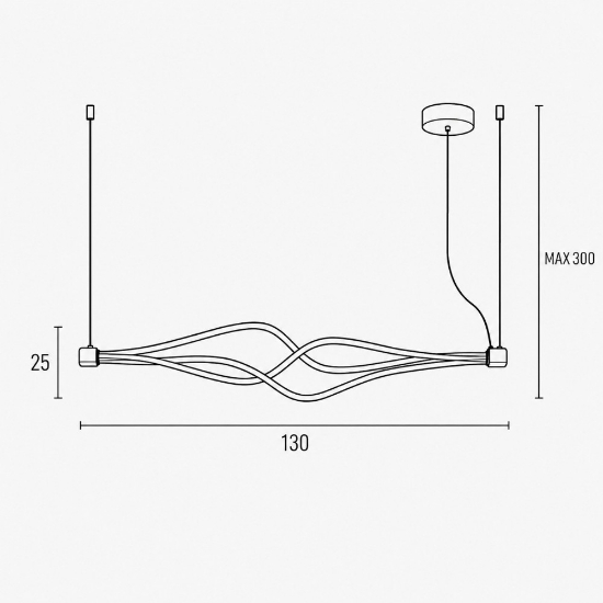 Lampadario nero design moderno led 3000k 6000k con telecomando per soggiorno