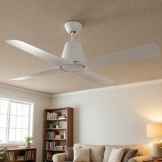 Ventilatore da soffitto per esterno ip44 bianco 13-17mq smart app