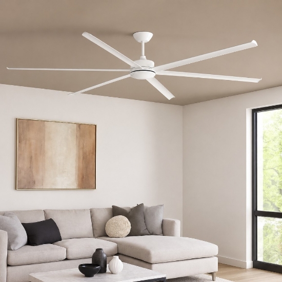 Ventilatore bianco da soffitto 39mq a pale
