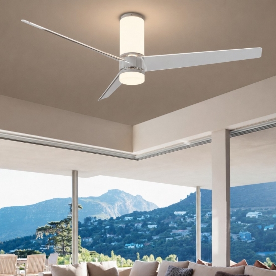 Ventilatore da soffitto fino a 20 mq led cct da 2700k a 5000k telecomando e app