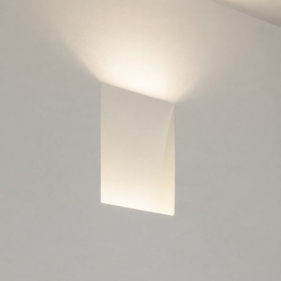 Applique lampada da incasso a parete di gesso led cristaly 16.5w 3000k