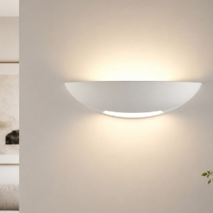 Applique di gesso ceramica per interni bianco