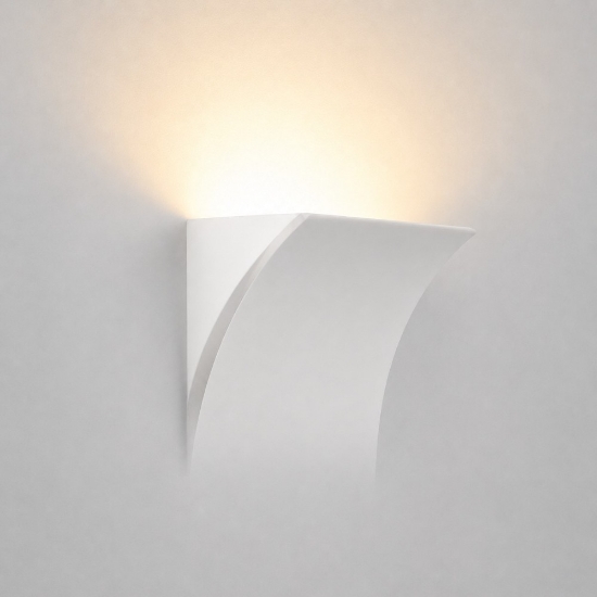 Applique in gesso led cristaly da incasso a parete 2700k