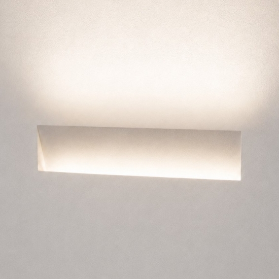 Applique da incasso parete in gesso cristaly led 21,5w 3000k