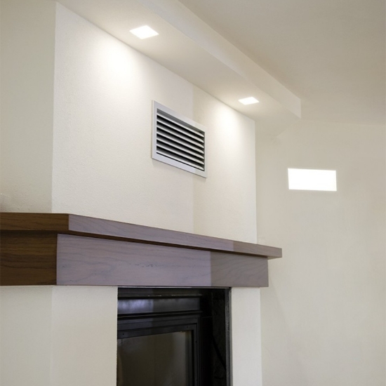 Applique da incasso parete in gesso cristaly led 21,5w 3000k