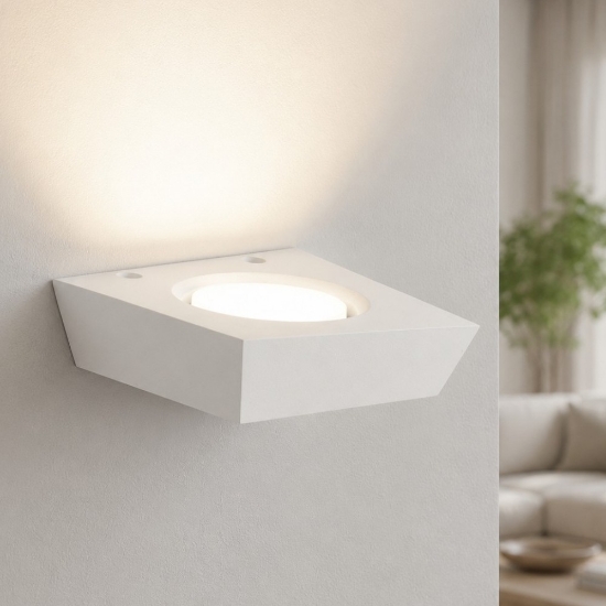 Applique sforzin anchise di gesso bianco design moderno