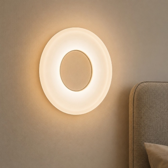Applique da comodino per camera da letto moderna led marrone 3000k