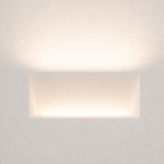Lampada da incasso a parete applique vela di gesso led cristaly 32w 2700k