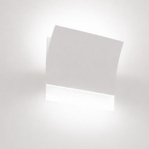 Applique da incasso a parete gesso led cristaly 16.5w 3000k verniciabile