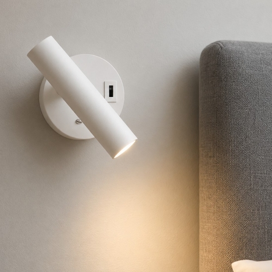 Applique da comodino bianco led 2w 3000 4000k vivida betu