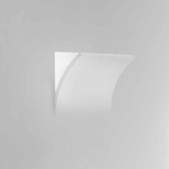 Applique da incasso parete a scomparsa di gesso cristaly led 16.5w 3000k