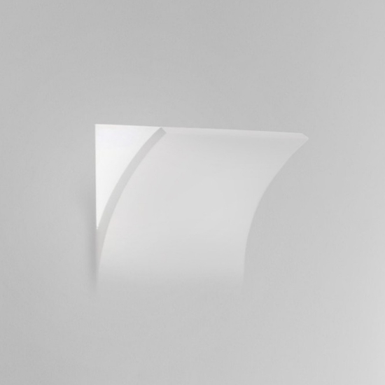 Lampada applique in gesso led cristaly vela da incasso a parete 21,5w 4000k