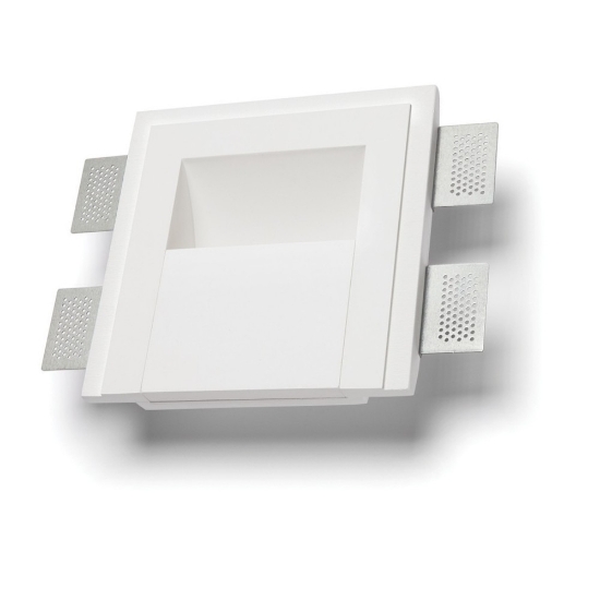 Lampada da incasso a parete vela bianca led 9w 4000k