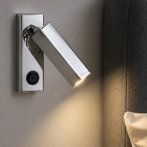 Isyluce zenit applique da comodino cromato orientabile
