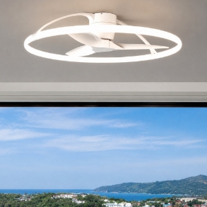 Plafoniera con ventilatore da soffitto bianco moderno 20mq con telecomando