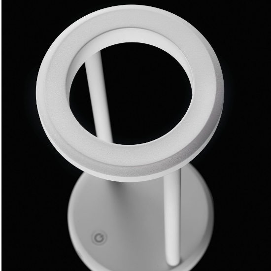 Lampada ricaricabile da tavolino bianca design moderna led cct 3000k 4500k 6000k ip54 per esterno