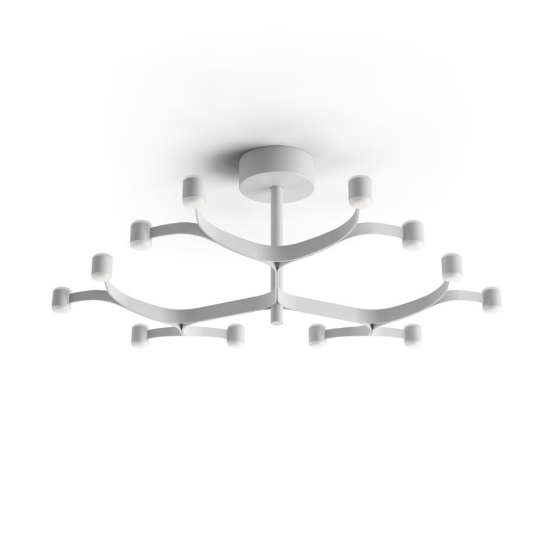 Stilnovo fronda plafoniera bianca led 2700k design moderno
