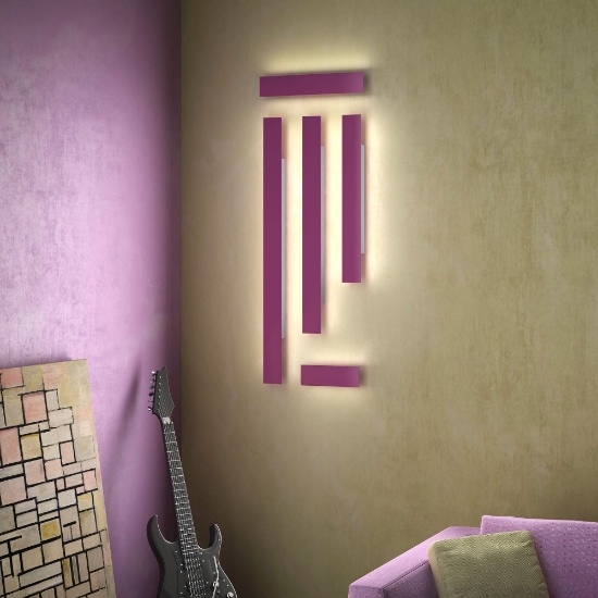 Applique grigio perla rettangolare da parete moderna led 16w cct 3000k 4000k luce indiretta