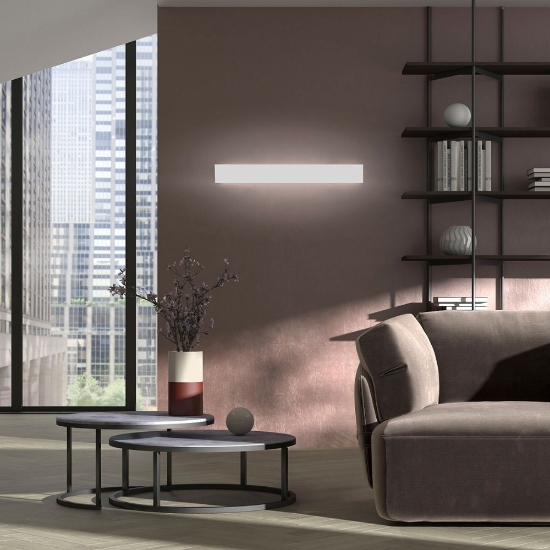 Applique antracite moderna led 16w cct 3000k 4000k rettangolare
