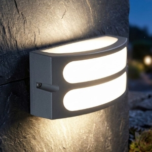 Applique per esterno balcone design moderno grafite ip54