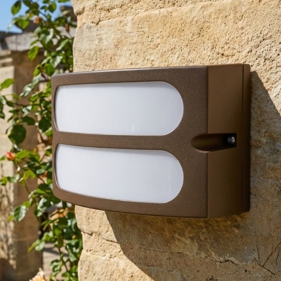 Applique moderna per esterni caffè ip54