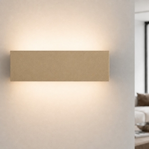 Applique oro opaco led 16w cct 3000k 4000k rettangolare moderna