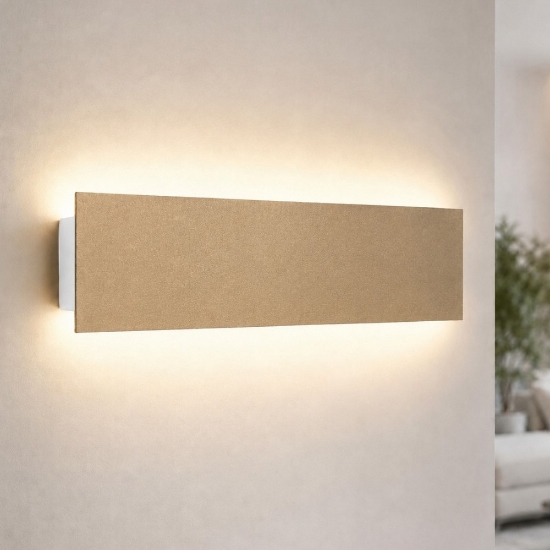 Applique oro opaco led 16w cct 3000k 4000k rettangolare moderna