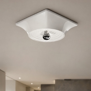 Faretto da soffitto bianco design stilnovo goletta