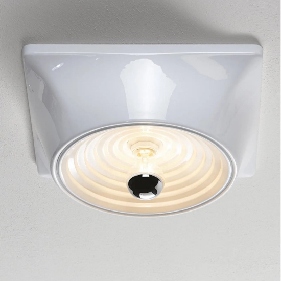 Faretto da soffitto bianco design stilnovo goletta