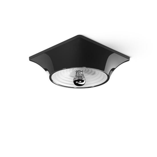 Goletta stilnovo faretto da soffitto nero design moderno