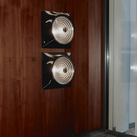 Goletta stilnovo faretto da soffitto nero design moderno
