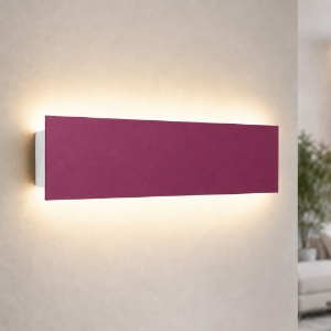 Applique magenta led 16w cct 3000k 4000k rettangolare moderna luce indiretta