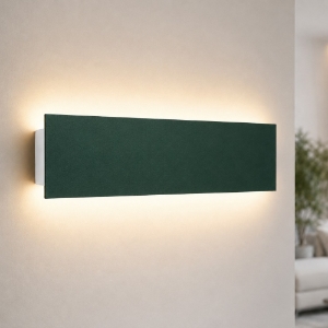 Applique verde bosco led 16w cct 3000k 4000k rettangolare da parete moderna