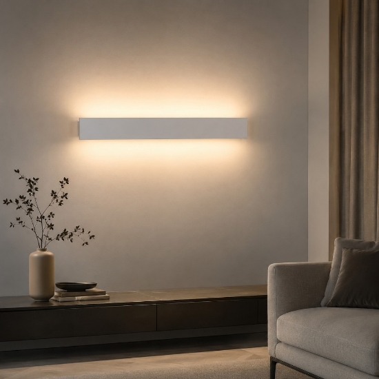 Applique da parete bianco led 30w cct 3000k 4000k rettangolare moderna