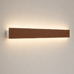 Applique colore ruggine led 30w cct 3000k 4000k moderna rettangolare luce indiretta