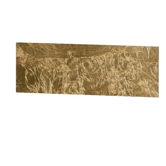 Applique foglia oro led 16w cct 3000k 4000k rettangolare moderna